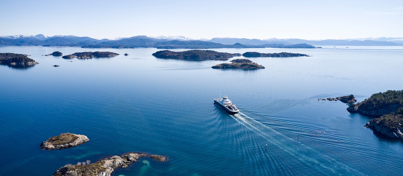 Boat in archipelago